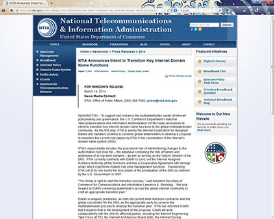 写真:NTIAのWebサイト画面